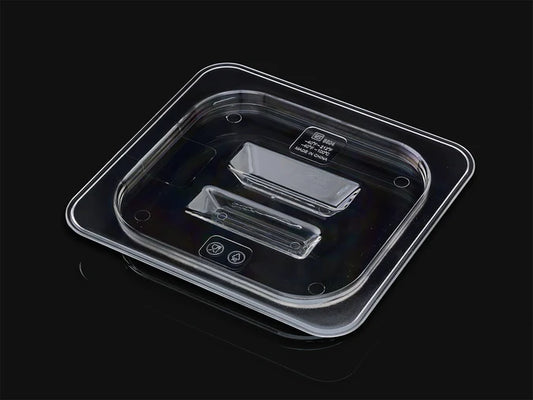 Food Storage Bin Lid 1/6 GN Clear Poly Lid
