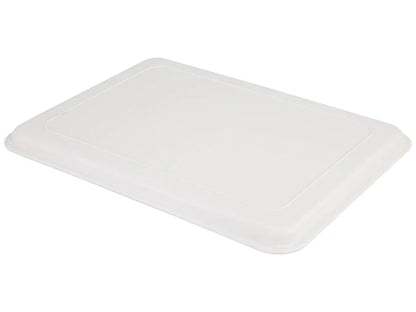 38cm x 28cm Plastic Drinks Serving Tray - White
