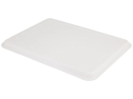 38cm x 28cm Plastic Drinks Serving Tray - White