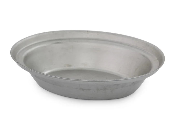Pie Baking Tin Oval 13cm x 10cm x 3cm Deep Savoury - Aluminium - Self Cutting
