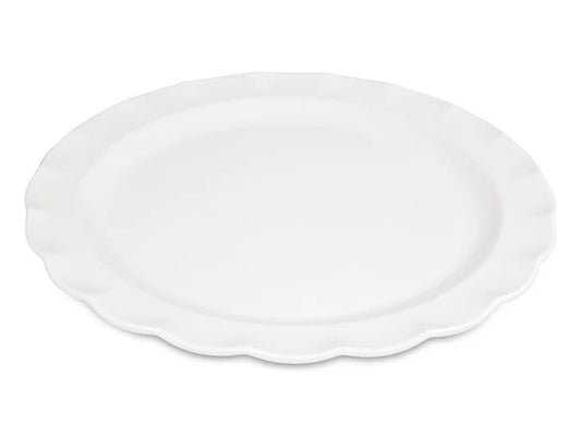 Round Plate Melamine Large White 40cm / 16"