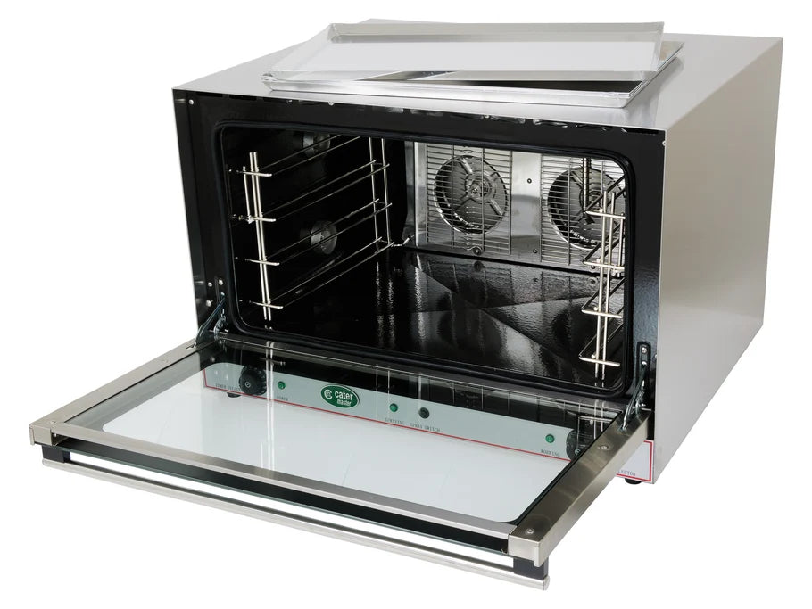 Commercial Turbo Convection Oven + Steam Function - 4 Tray - Dual Fan - 6.4kW