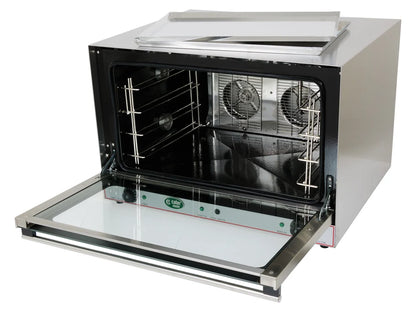 Commercial Turbo Convection Oven + Steam Function - 4 Tray - Dual Fan - 6.4kW