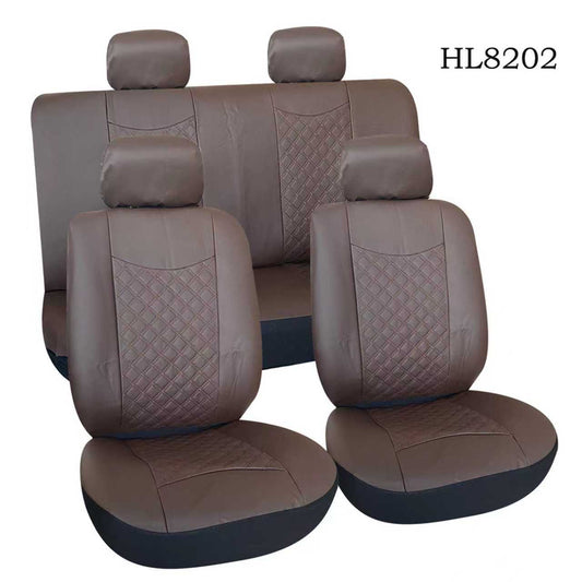 PU Car Seat Covers - BROWN