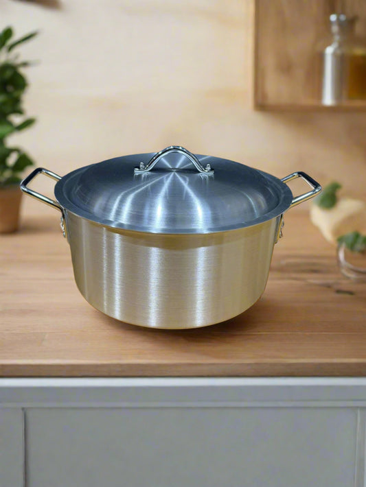 Aluminum Stock Pot with Lid
