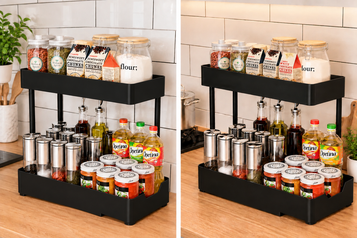 2-Tier Kitchen Spice & Storage Rack