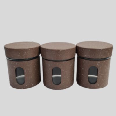 Condiments 3 Piece Set- Brown