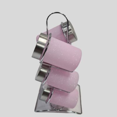 Condiments 6 Piece Set- Pink