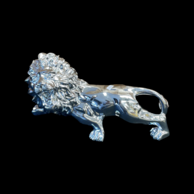 Lion 40 cm Silver