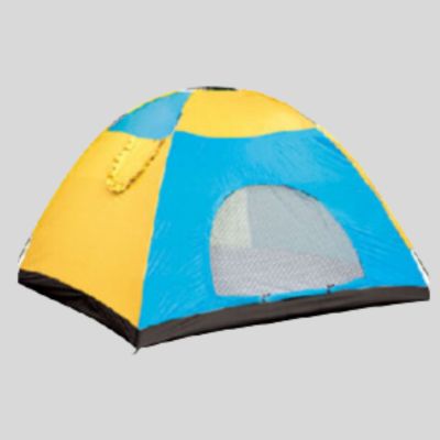 Portable Camping Waterproof Tent Yellow & Blue