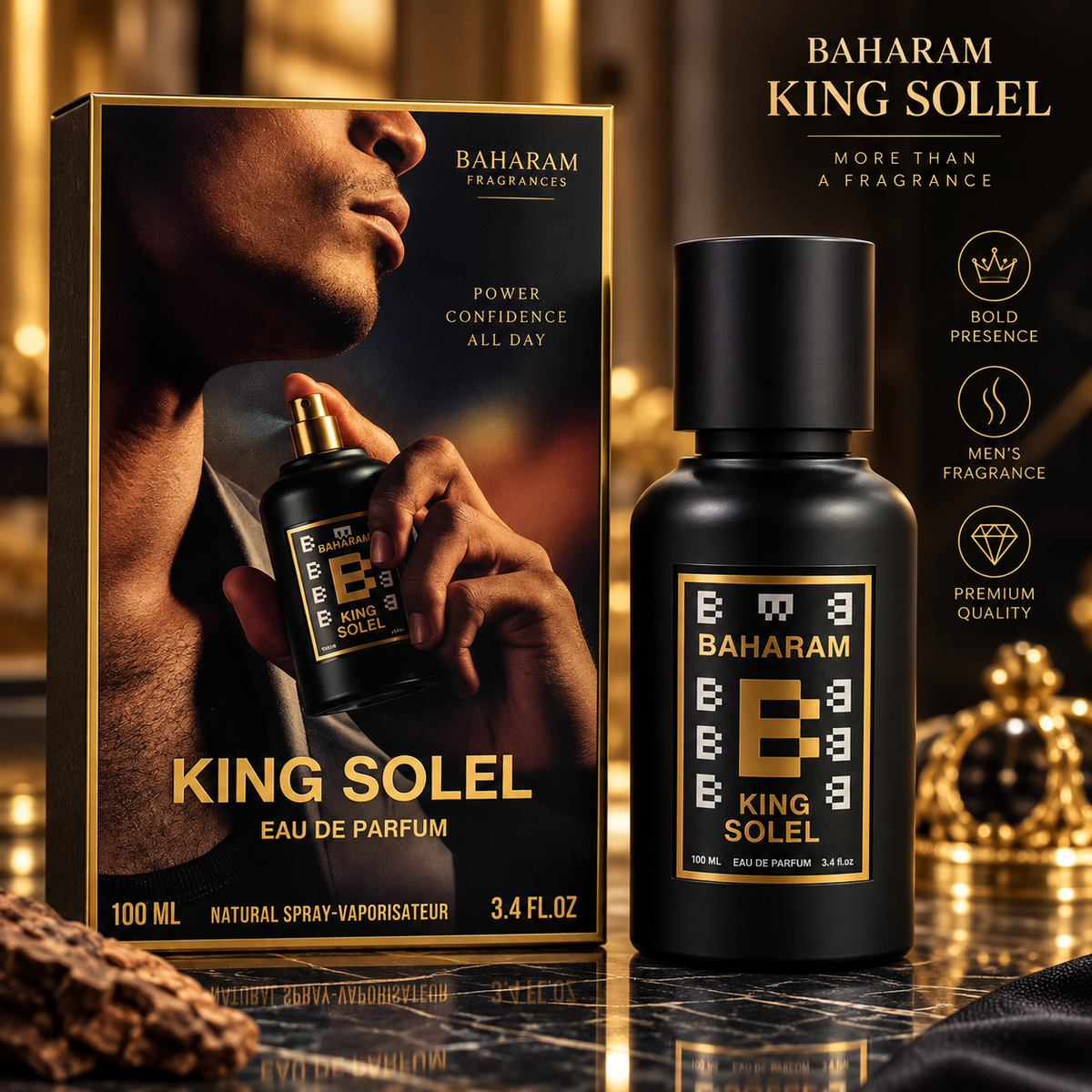 Dupe of King Soleil by Bharara 100ml EDP for Men