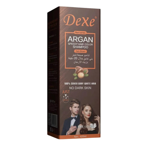 DEXE Argan Speedy Hair Colour Shampoo DARK BROWN