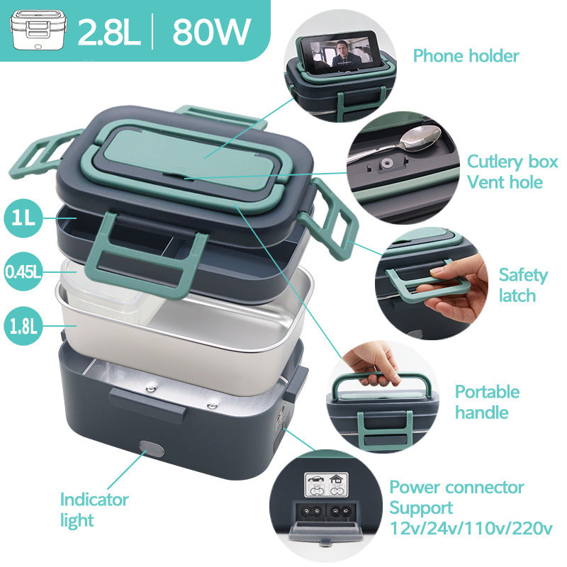 2.8L Electric Heated Lunch Box