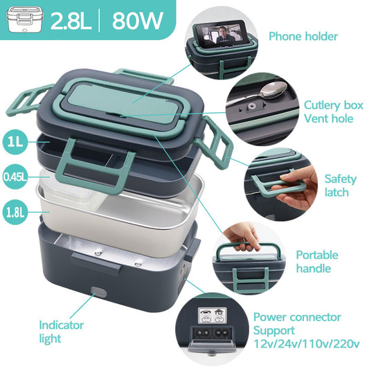 2.8L Electric Heated Lunch Box
