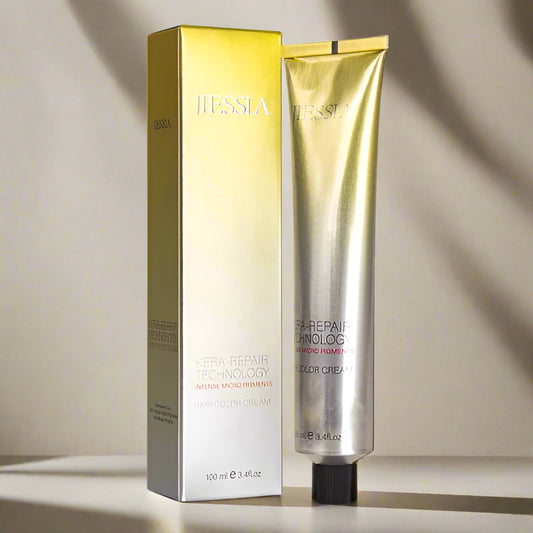 Jiessia Kera Repair hair Color Cream-5/57-Light Brown Mahogany Brown