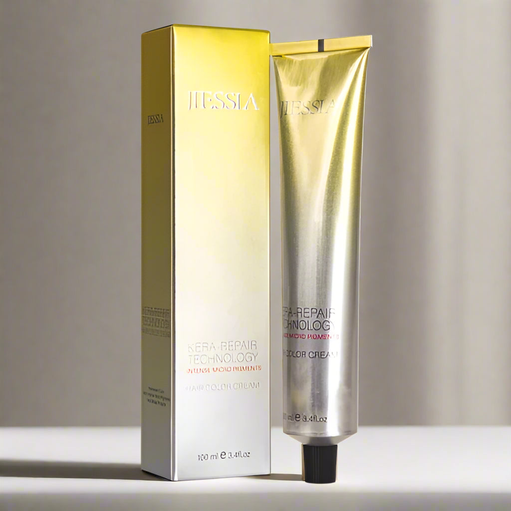 Jiessia Kera Repair Treatment Hair Color Cream-8/17-Light Blonde Ash Brown