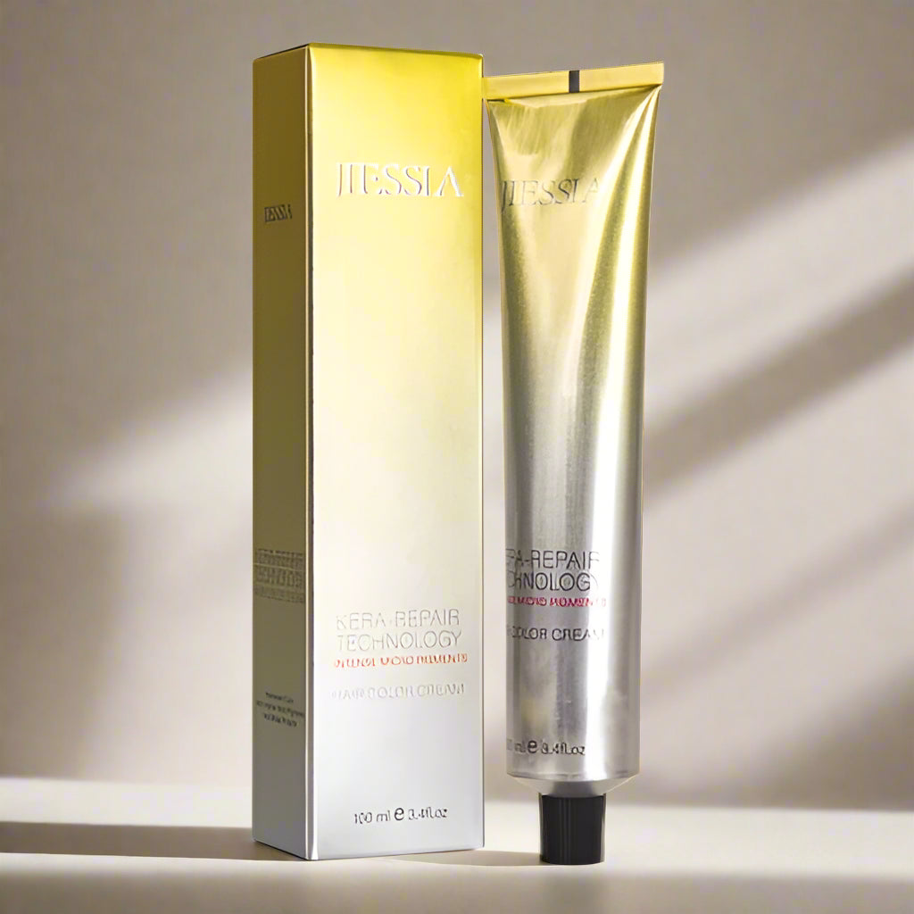 Jiessia Kera Repair treatment Hair Color Cream-2/0-Black