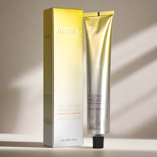 Jiessia Kera Repair treatment Hair Color Cream-2/0-Black