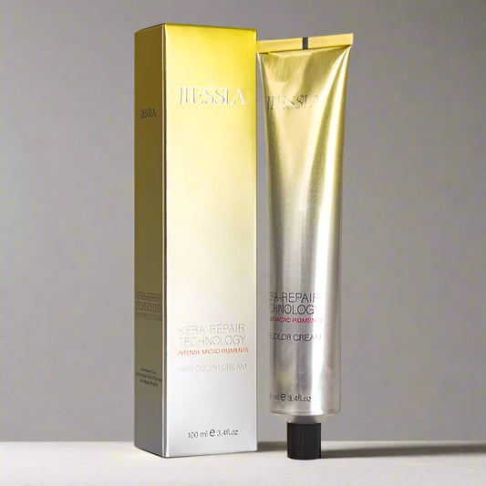 Jiessia Kera Repair Treatment Hair Color Cream-9/37-Very Light Blonde Gold Brown