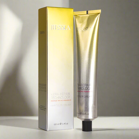 Jiessia Kera Repair Treatment Hair Color Cream-Light Brown Violet Intensive 5/66