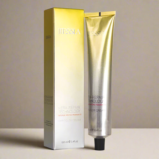 Jiessia Kera Repair Treatment Hair Color Cream-11/75-Ultra Blonde Brown Mahogany