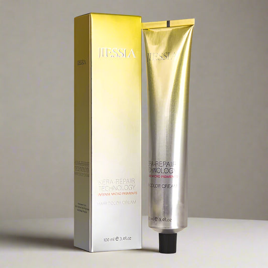 Jiessia Kera Repair Hair Color Cream-9/5- Very Light Blonde Mahogany