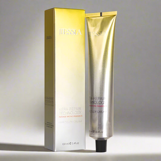 Jiessia Kera Repair Treatment Hair Color Cream-8/37-Light Blonde Gold Brown