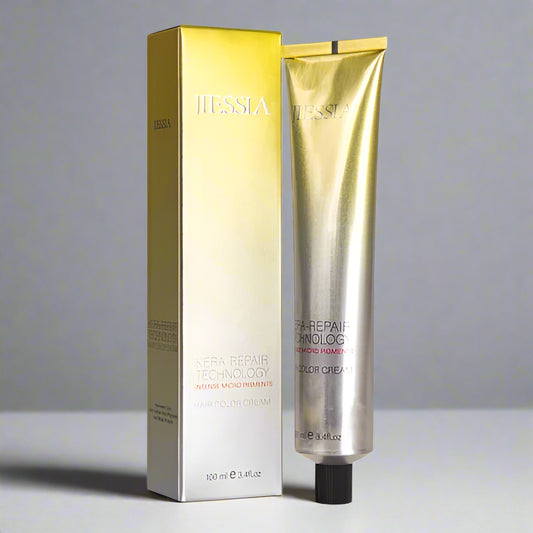 Jiessia Kera Repair Treatment Hair Color Cream-9/1-Very Light Blonde Ash