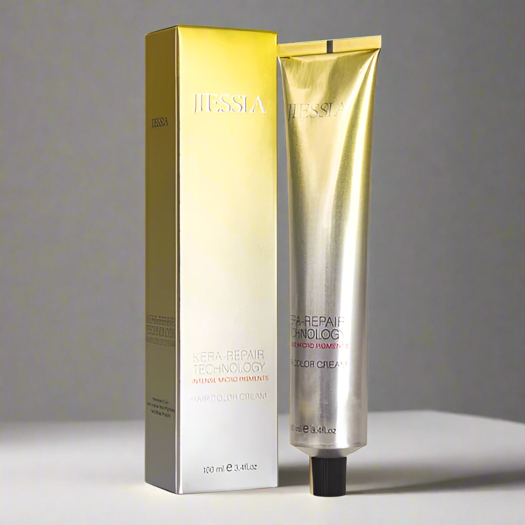 Jiessia Kera Repair Treatment Hair Color Cream-8/72-light Blonde brown Matt