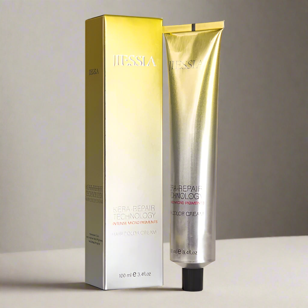 Jiessia Kera Repair Hair Color Cream-6/5-Dark Blonde Mahogany