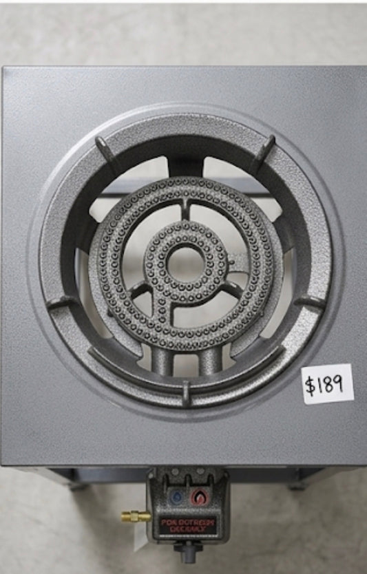 Buy 2 Ring Cast Iron Gas Burner With Stand + Regulator