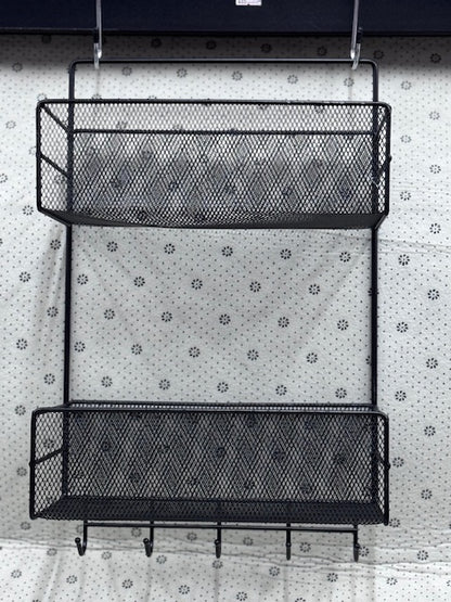 Metal Storage Rack - No Drilling Required, Suitable for Home, Office, Kitchen and Bathroom