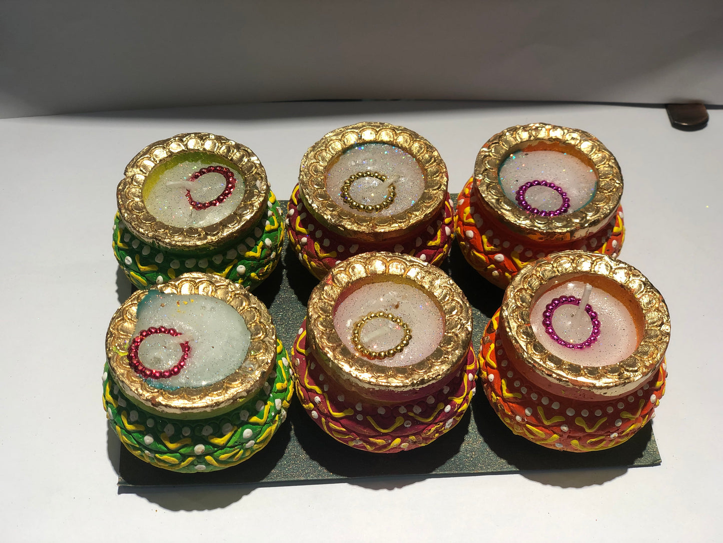 Matki Diya Set of 6 Style 2