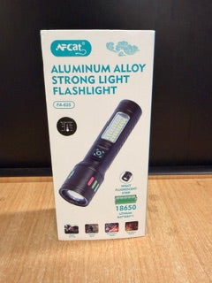 AFCAT ALUMINUM ALLOY STRONG LIGHT FLASHLIGHT