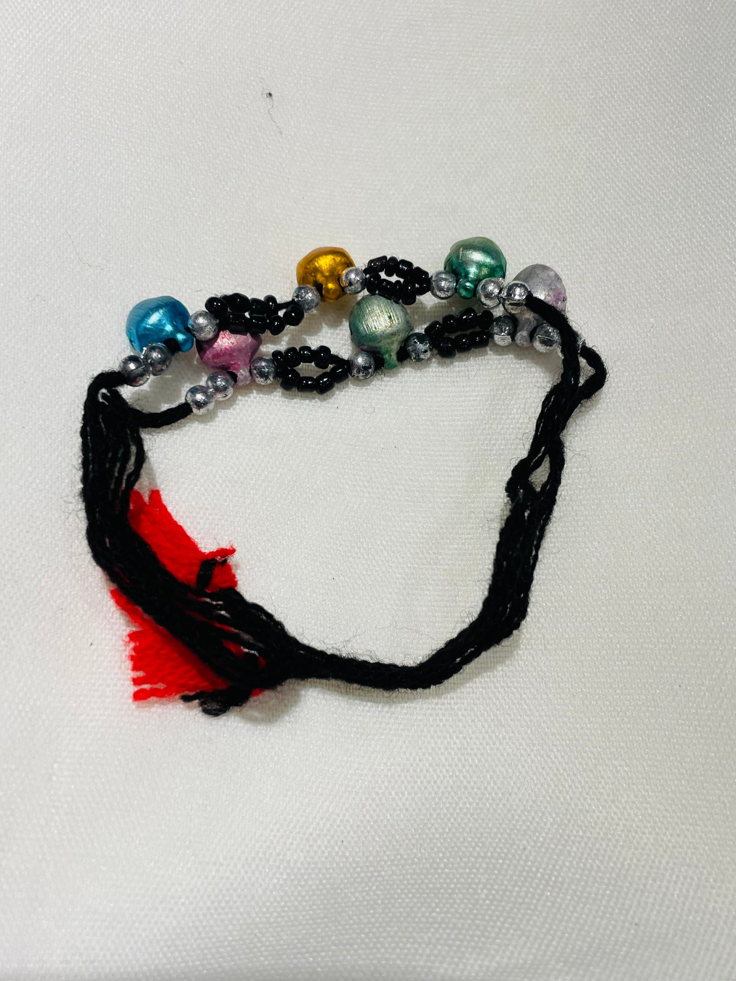 Baby Beads Nazariya with white and black beads
