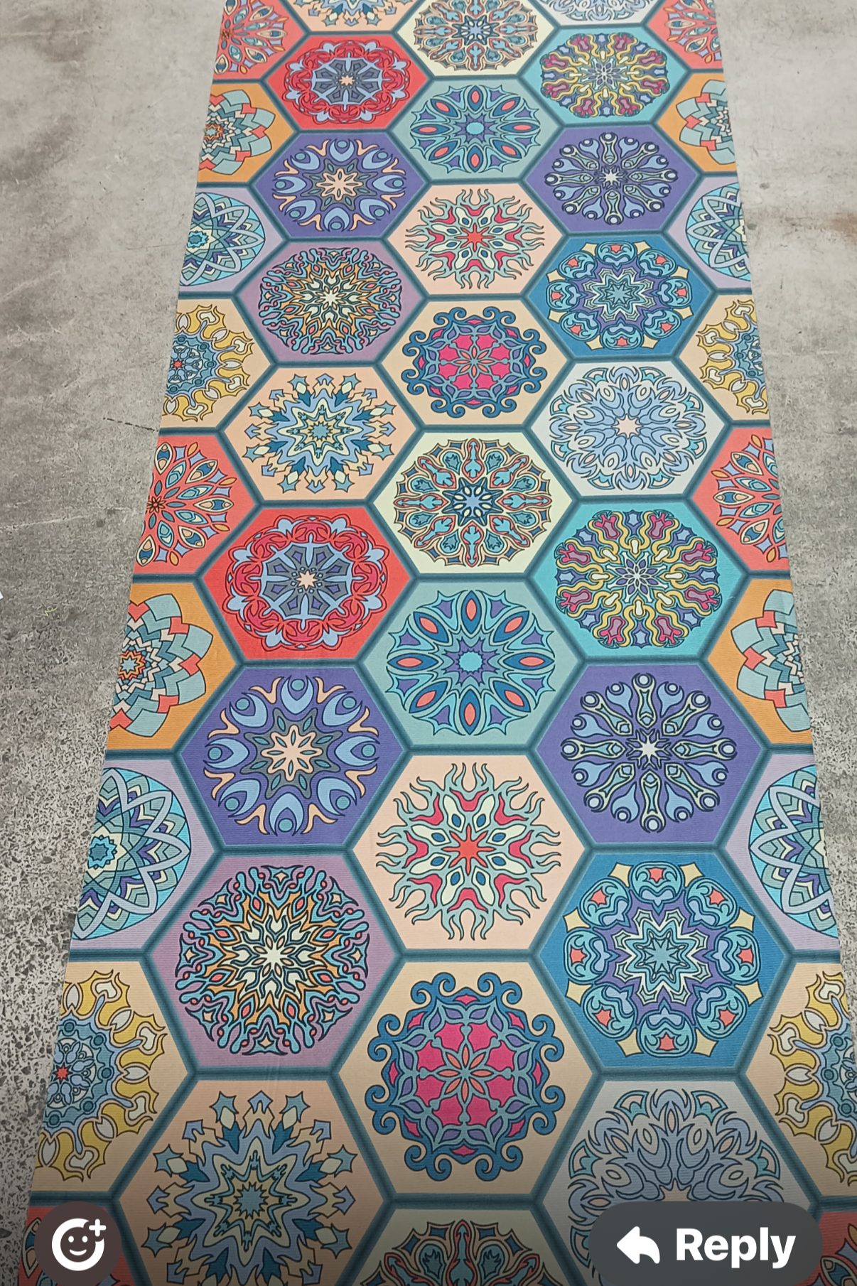 Brand new printed hallway runner / rug $15/meter