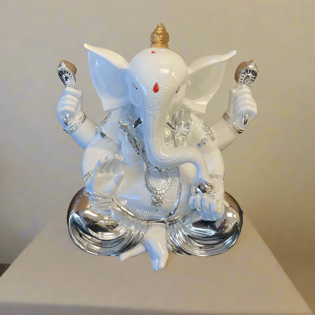 Ganesha Silver 22 cm