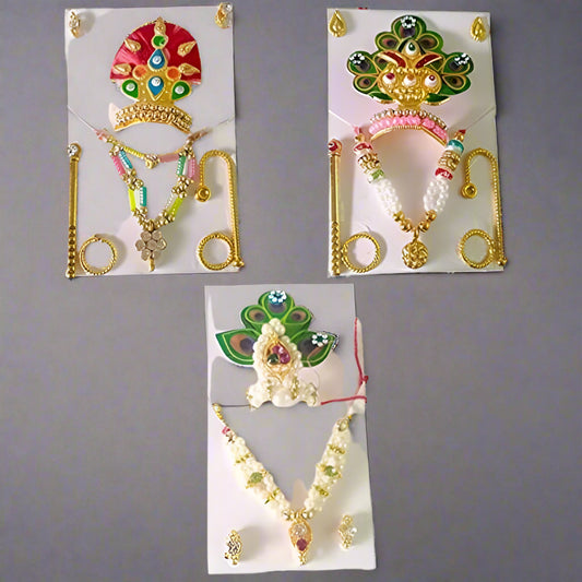 Lord Krishna Jewelry Set