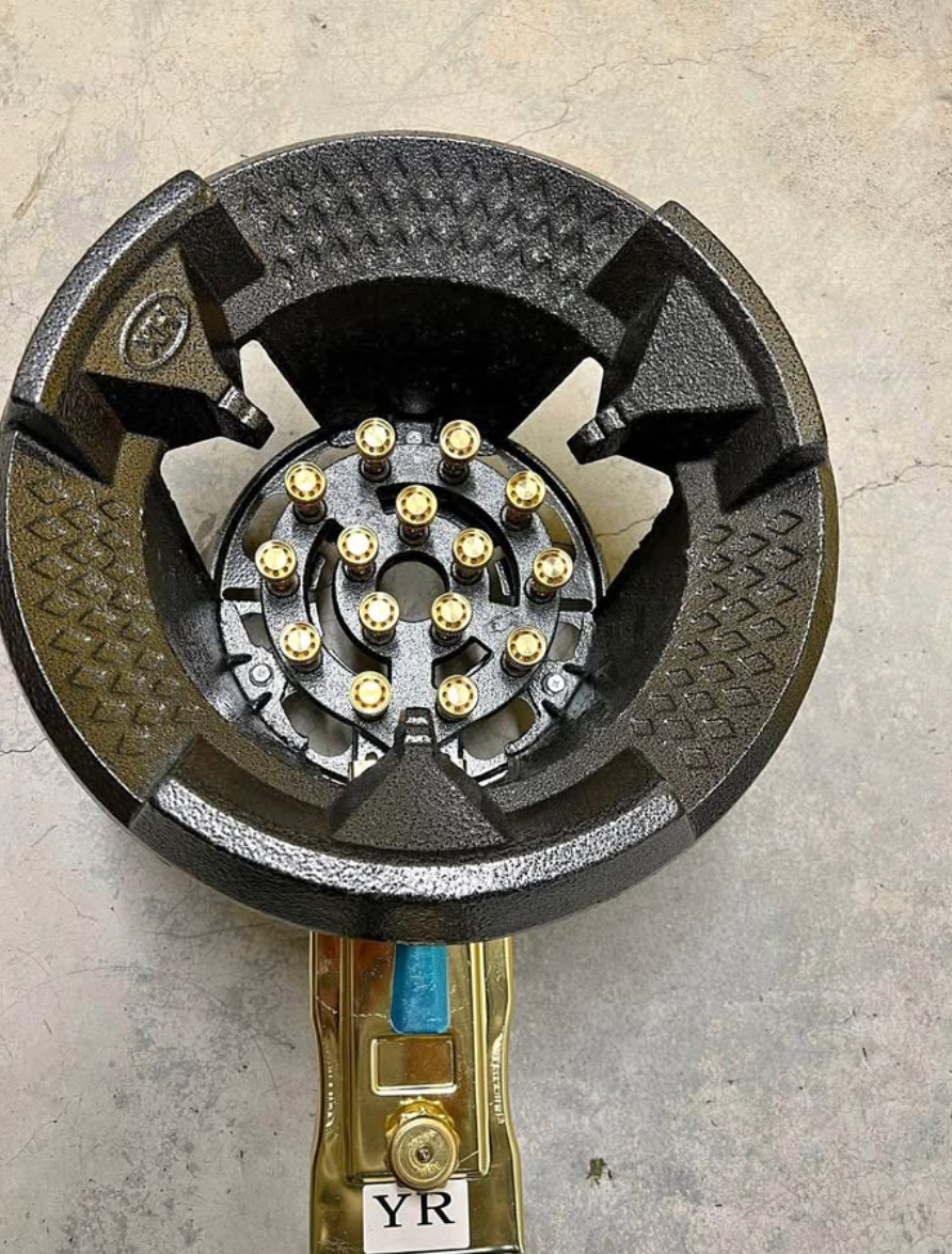 High Pressure 15-Pin Gas Burner Stove WITH HOSE AND REGULATOR