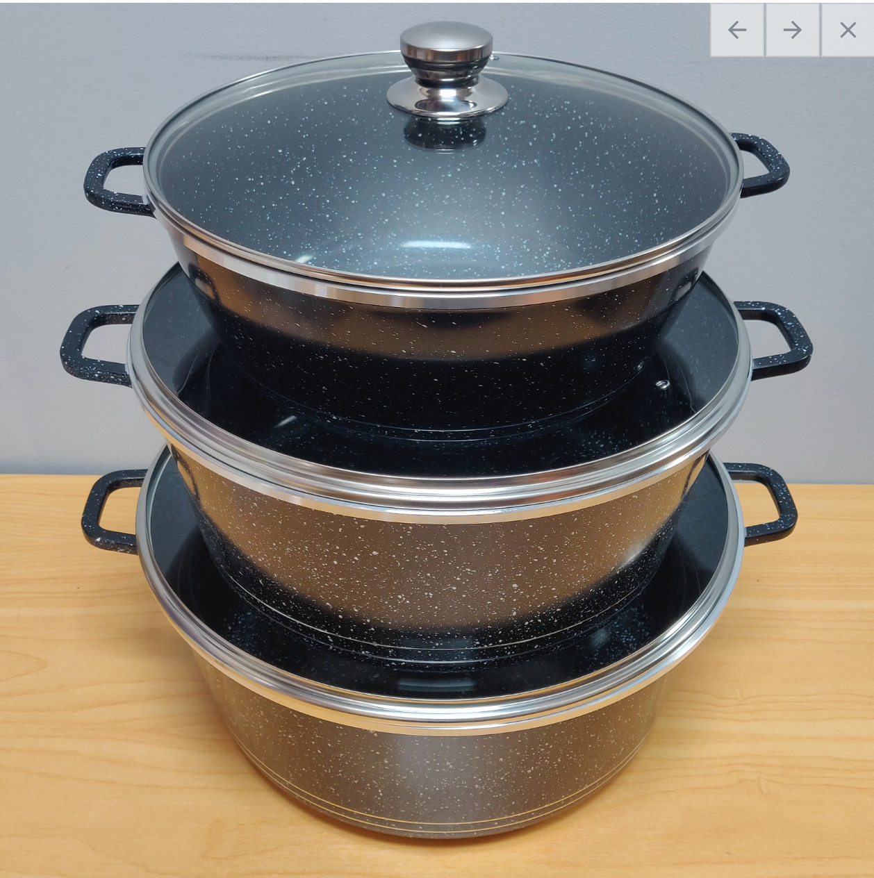 NEW BIG SIZE ALUMINIUM POT SET 40CM