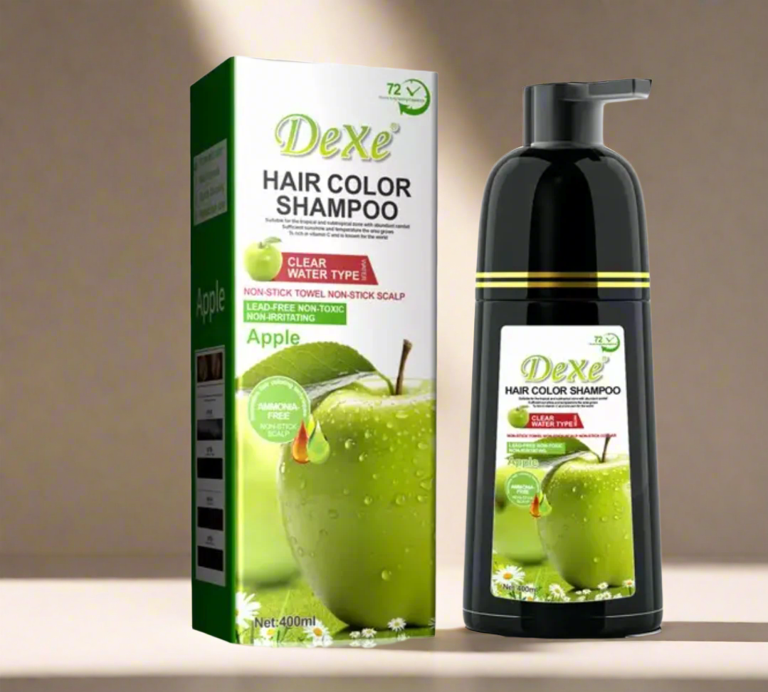 DEXE Black Hair Shampoo 400ml BLACK APPLE Clear Water Type