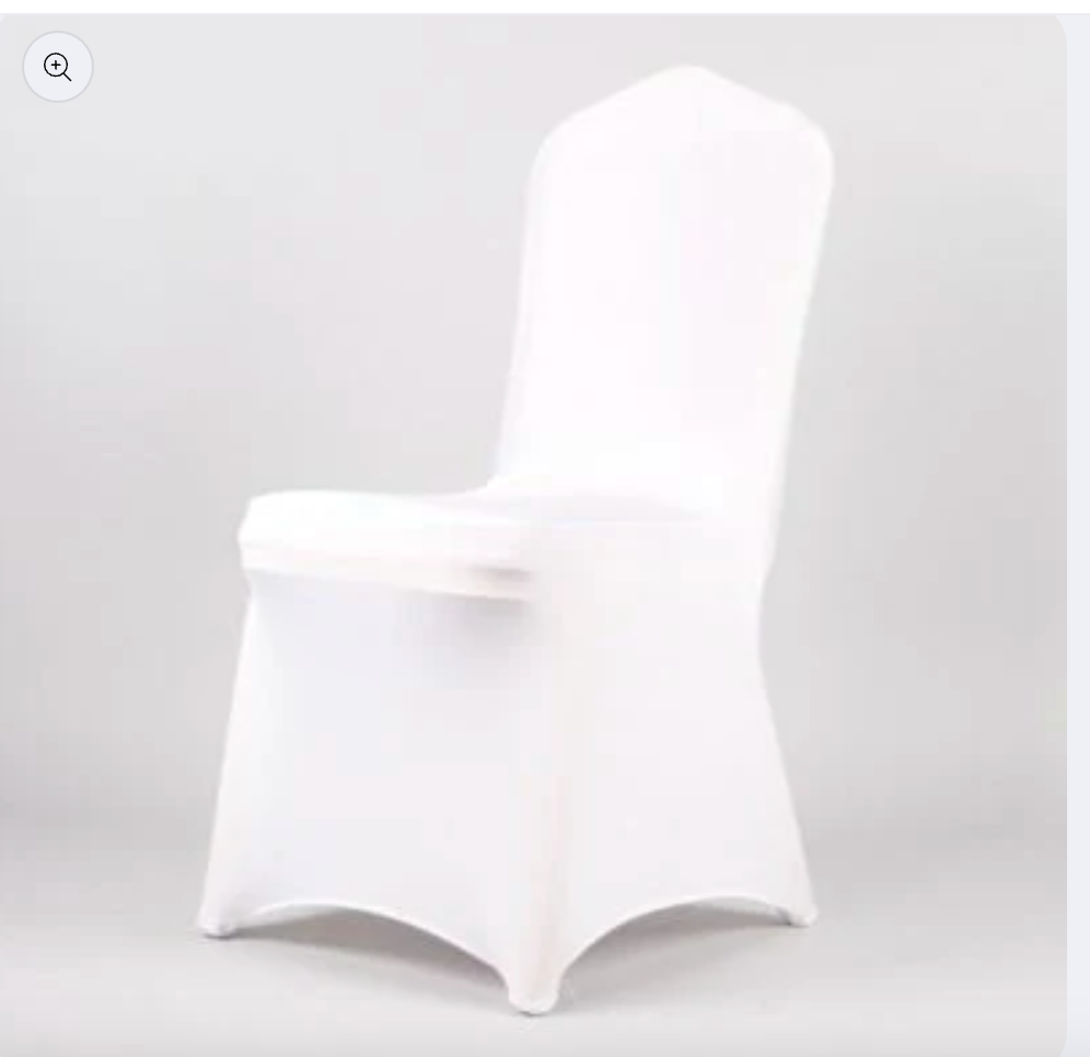 CHAIR COVER WHITE