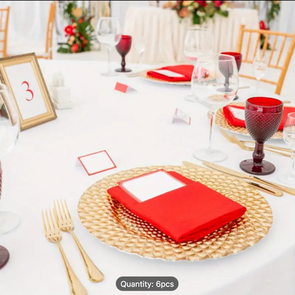 CHARGER PLATE GOLD 31CM