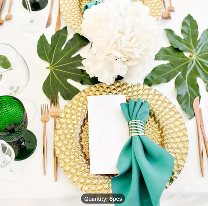 CHARGER PLATE GOLD 31CM