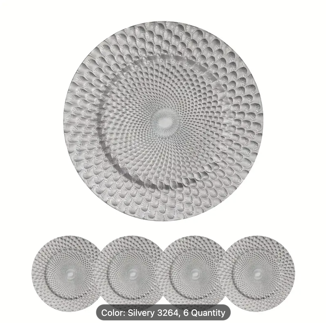 CHARGER PLATE SILVER 31CM