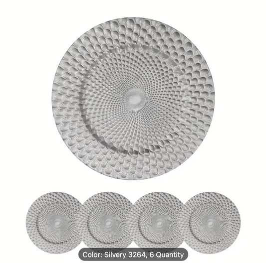 CHARGER PLATE SILVER 31CM