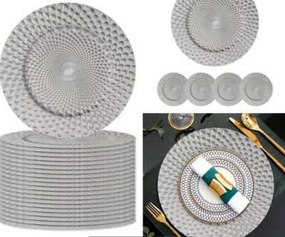 CHARGER PLATE SILVER 31CM