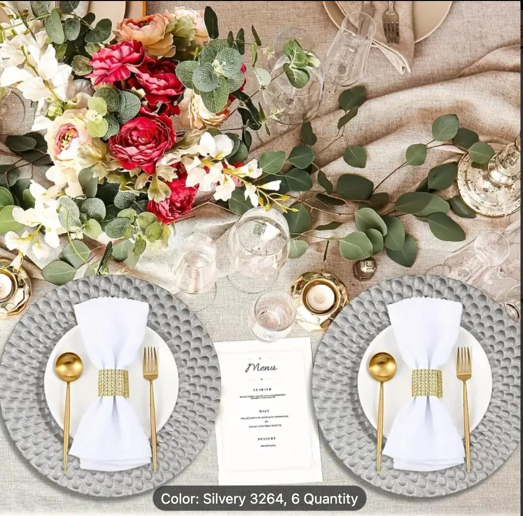 CHARGER PLATE SILVER 31CM