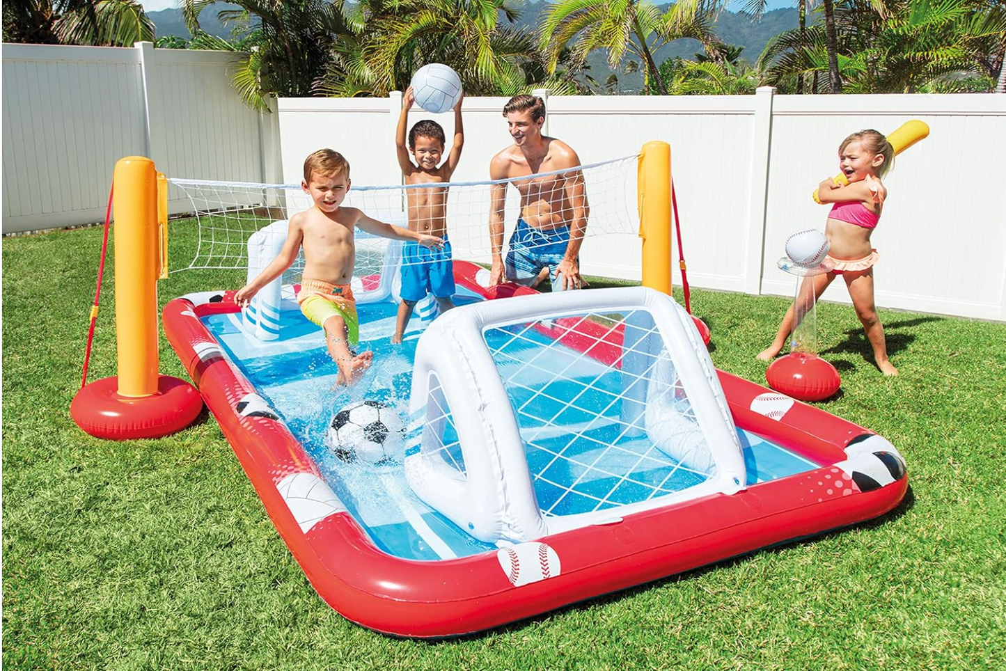 Intex 57147np Action Sports Play Centre Soccer Volleyball Baseball