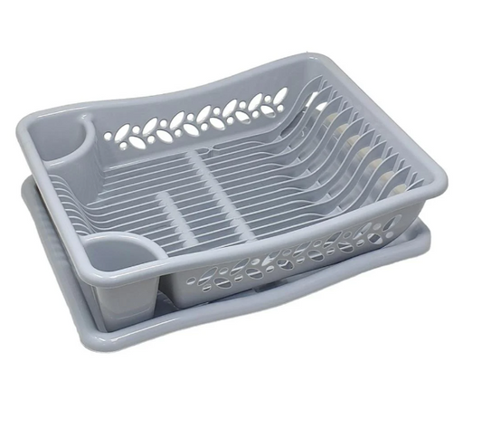 Dish Drying Rack, Grey - 40cm x 38cm